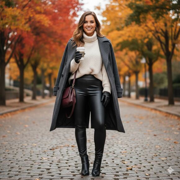 Joie Black High-Waisted Faux Leather Leggings - Picture 1 of 9